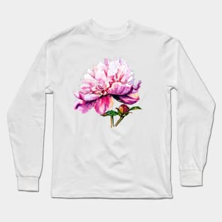 Pink peony Long Sleeve T-Shirt